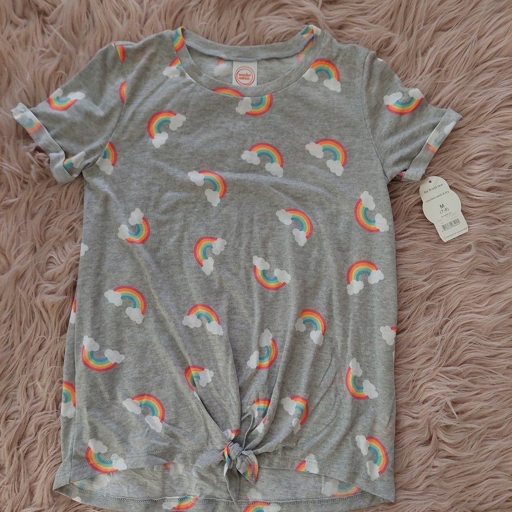 👕2☆ for $12: Gray Rainbow T-Shirt